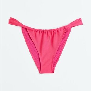 Superdown pink adjustable bikini bottom high waisted size medium